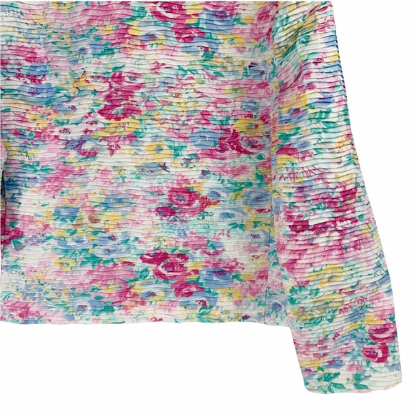 Vintage Margaret Smith Petite Bright and Bold Floral Blazer, Made in the… - Picture 9 of 14